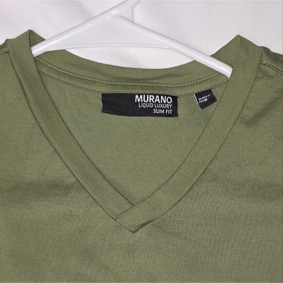 Murano Olive Short Sleeve V-Neck Tee - Picture 2 of 6